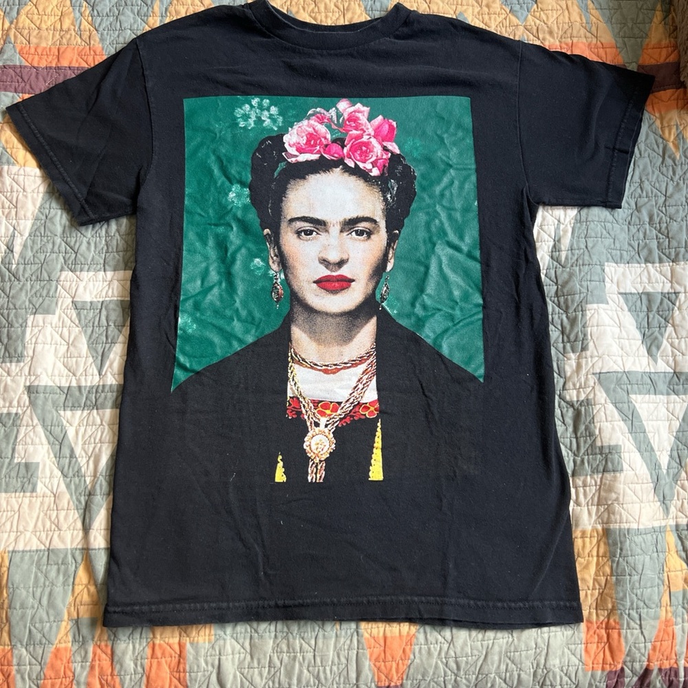Frida Kahlo Alstyle Black Heavyweight T-Shirt